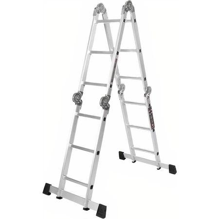 Drabina aluminiowa składana z platformą 4x3 346cm