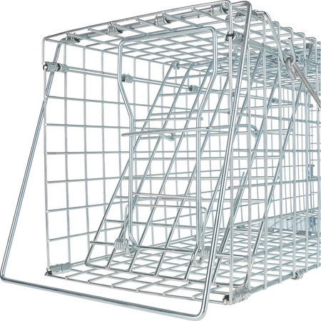 Pułapka żywołapka na kuny, łasice i szczury metalowa składana 60x21x18cm