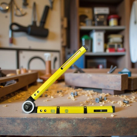 Poziomica kątomierz nastawny 3w1