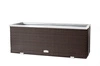 Donica ogrodowa technorattanowa 98x25x34cm RD02 - Ciemny brąz