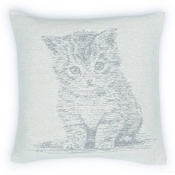 Poszewka na poduszkę kot 50x50cm 500 g/m2 - Szara