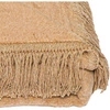 Koc bawełniano-akrylowy z frędzlami Basic Cotton Cloud 150x200cm 430 g/m2 - Beż