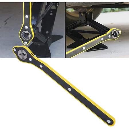 Podnośnik trapezowy 2t z kluczem-grzechotką 115-400mm