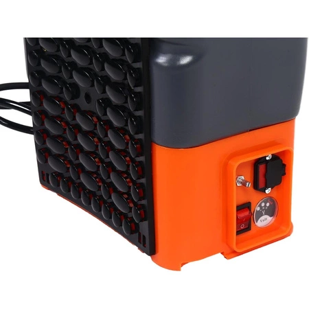 Opryskiwacz akumulatorowy ogrodowy plecakowy 16l 12V 8Ah + lanca zestaw XXL