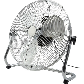 Wentylator podłogowy 40cm 85W stalowy regulowany INOX