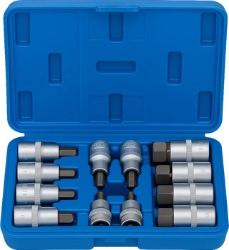 Klucze nasadowe Hex 1/2" zestaw, 12el.