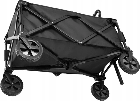 WÓZEK TRANSPORTOWY OGRODOWY PLAŻOWY TURYSTYCZNY SKŁADANY PRZYCZEPKA 90L