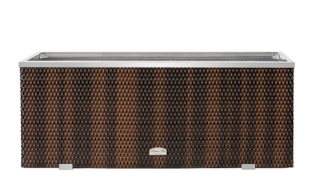 Donica ogrodowa technorattanowa 98x25x34cm RD06 - Brąz mix
