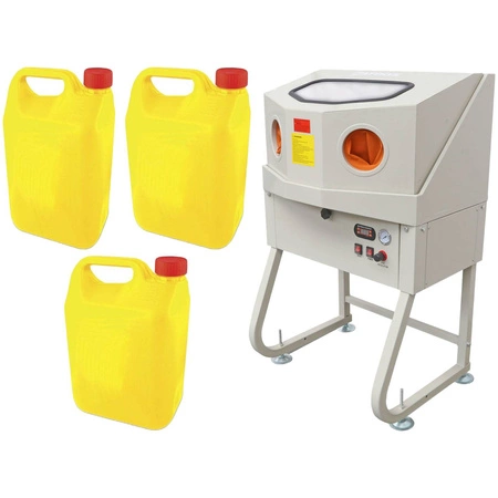 Myjka kabinowa warsztatowa 5-8bar z podgrzewaniem + płyn 3x5l zestaw