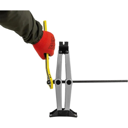 Podnośnik trapezowy 2t z kluczem-grzechotką 115-400mm