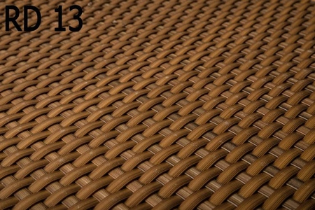 Donica ogrodowa technorattanowa 100x30x60cm RD13 - Miodowy brąz