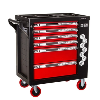 Wózek narzędziowy z wyposażeniem na kółkach 6 szuflad, 183el.