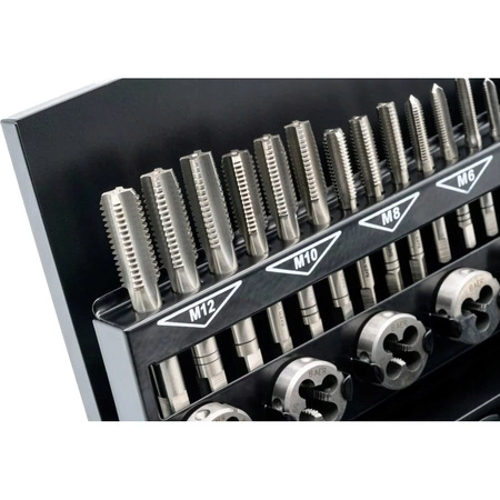 Zestaw gwintowników i narzynek M3-M12, 32el.