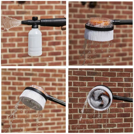 Myjka wysokociśnieniowa z pompą zasysającą 280 bar 3000W + lanca + akcesoria zestaw