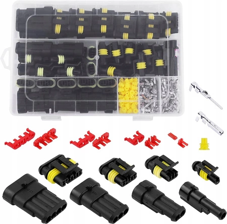 Złącze hermetyczne samochodowe- zestaw kostek 325 el