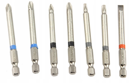 Zestaw do wkrętarki: końcówki, bity, imbus, torx 56 elementy