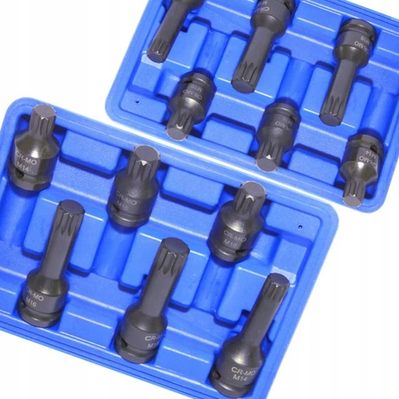 Klucze udarowe spline 1/2" M14-M18 6 elementów