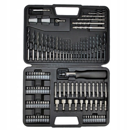 ZESTAW KOMPLET WIERTEŁ NASADEK BITÓW WKRĘTAKI 109