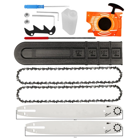 Piła spalinowa 5,9KM 16'' 18'' + akcesoria