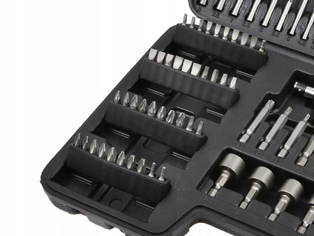 ZESTAW KOMPLET WIERTEŁ NASADEK BITÓW WKRĘTAKI 109