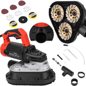 Szlifierka polerka do posadzek betonu 3500W + 12 tarcz 230mm zestaw