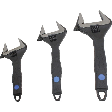 Klucze nastawne regulowane 150 200 250mm zestaw, 3szt.