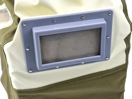 Maska do piaskowania z kaskiem ochronnym