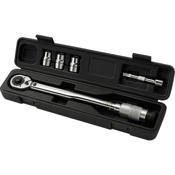 Klucz dynamometryczny z grzechotką 1/2" 28-210Nm + 3szt. nasadek 17/19/21