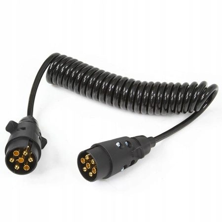 PRZEWÓD SPIRALNY 7PIN 3m PRZEDŁUŻACZ DO PRZYCZEP