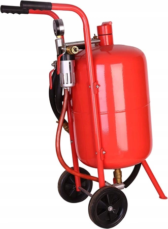 Mobilna piaskarka syfonowa 38L (maska, dysza, lejek)