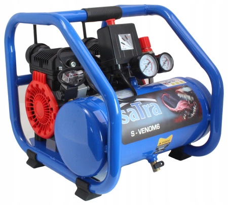 SPRĘŻARKA KOMPRESOR BEZOLEJOWY 6L 230V 10 BAR CICHY