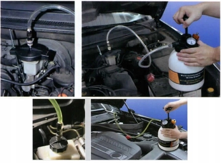 Zestaw do odpowietrzania i wymiany płynu hamulcowego