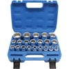 Nasadki ręczne 12-kątne 1/2'' krótkie 38-48mm zestaw w walizce, 21el.