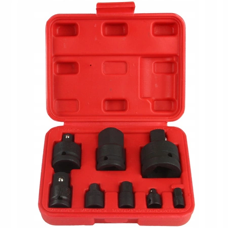 Redukcje - adaptery udarowe 1/4 3/8 1/2 3/4 1 - 8 elementów