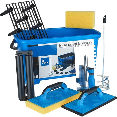 Zestaw narzędzi do fugowania 9el.