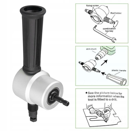 Nożyce do cięcia blachy przystawka na wiertarkę