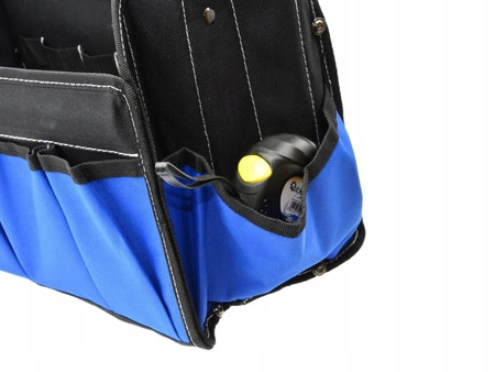 Torba narzędziowa warsztatowa monterska metalowa rączka + pasek