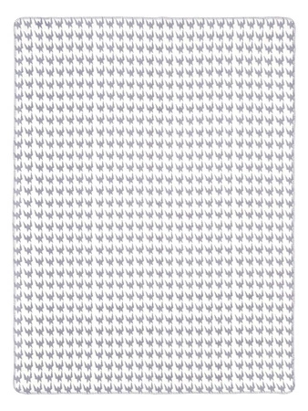 Koc bawełniano-akrylowy pepitka dwustronny Cotton Cloud 150x200cm - Szary/Biały