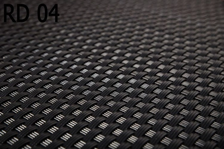 Donica ogrodowa technorattanowa 46x46x46cm RD04 - Czarny