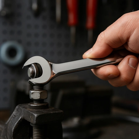 Klucz płasko-oczkowy z grzechotką