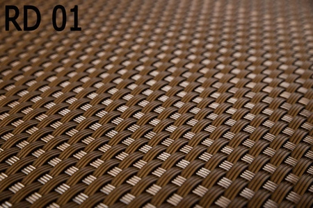 Donica ogrodowa technorattanowa 100x30x60cm RD01 - Brązowy orzech