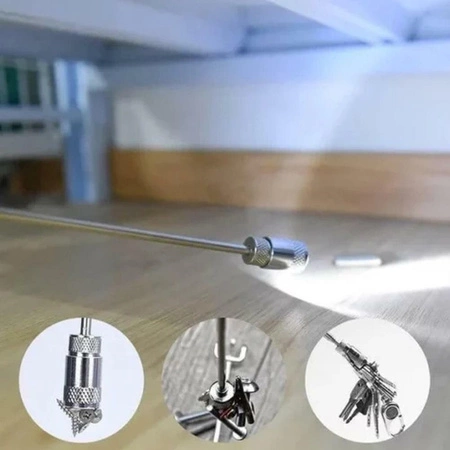 Chwytak magnetyczny teleskopowy LED 80cm