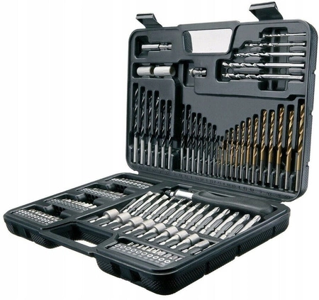 ZESTAW KOMPLET WIERTEŁ NASADEK BITÓW WKRĘTAKI 109