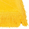 Koc bawełniano-akrylowy z frędzlami Basic Cotton Cloud 150x200cm 430 g/m2 - Żółty