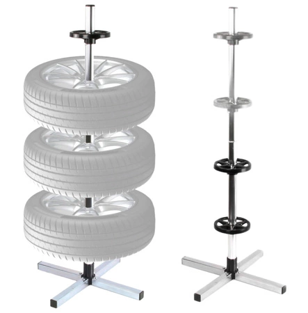 Stojak na opony i felgi – uniwersalny wieszak na 4 koła