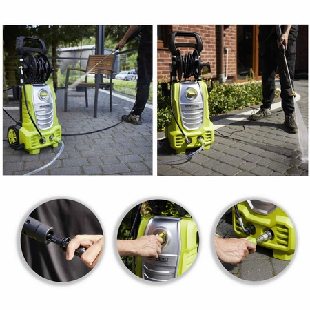 Myjka wysokociśnieniowa z pompą zasysającą 280 bar 3000W + lanca + akcesoria zestaw