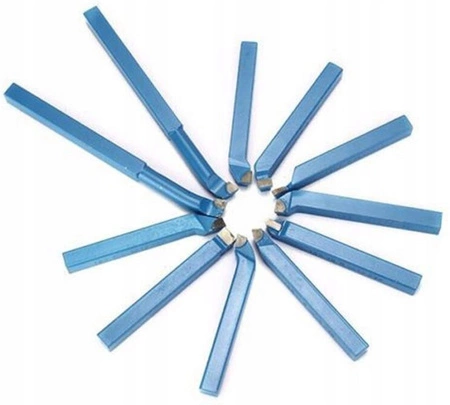 Komplet 11 noży tokarskich do metalu 10x10mm