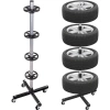 Stojak na opony na kółkach 13-19" 100kg 4 koła