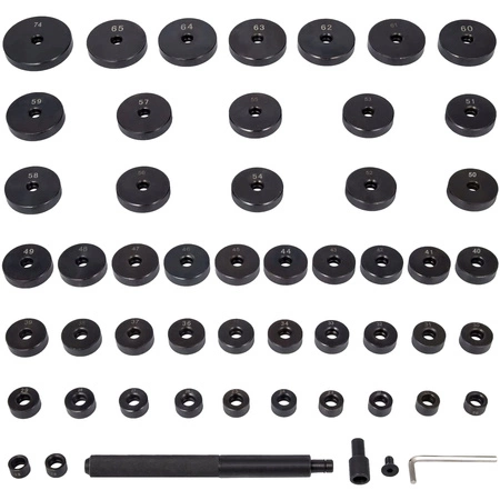 Ściągacz łożysk piast 18-74mm zestaw 53 elementy