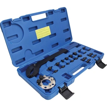 Klucz nastawny do kół pasowych z blokadą wałka rozrządu